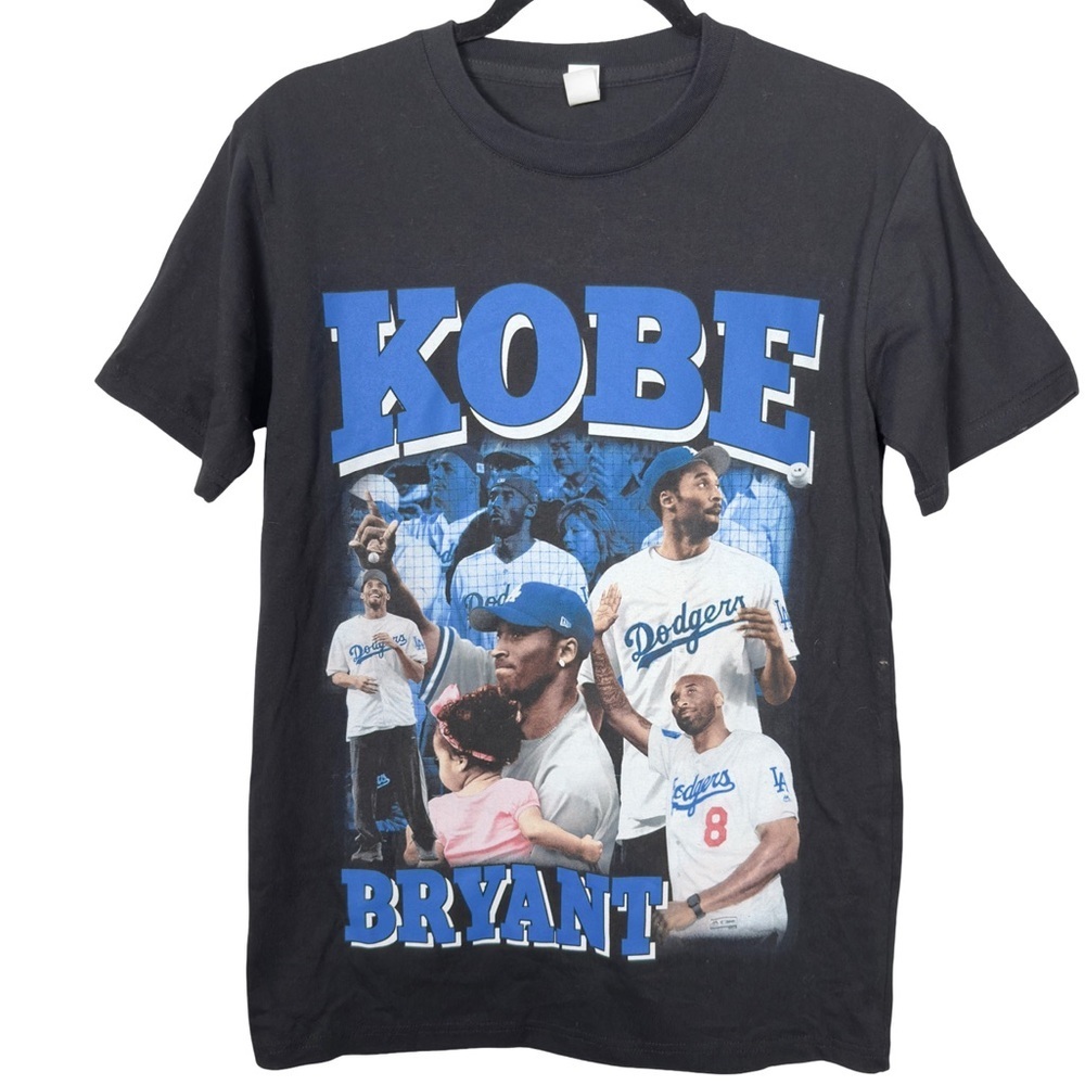 Kobe Bryant Los Angeles Dodgers Graphic Tribute Tee T-Shirt New